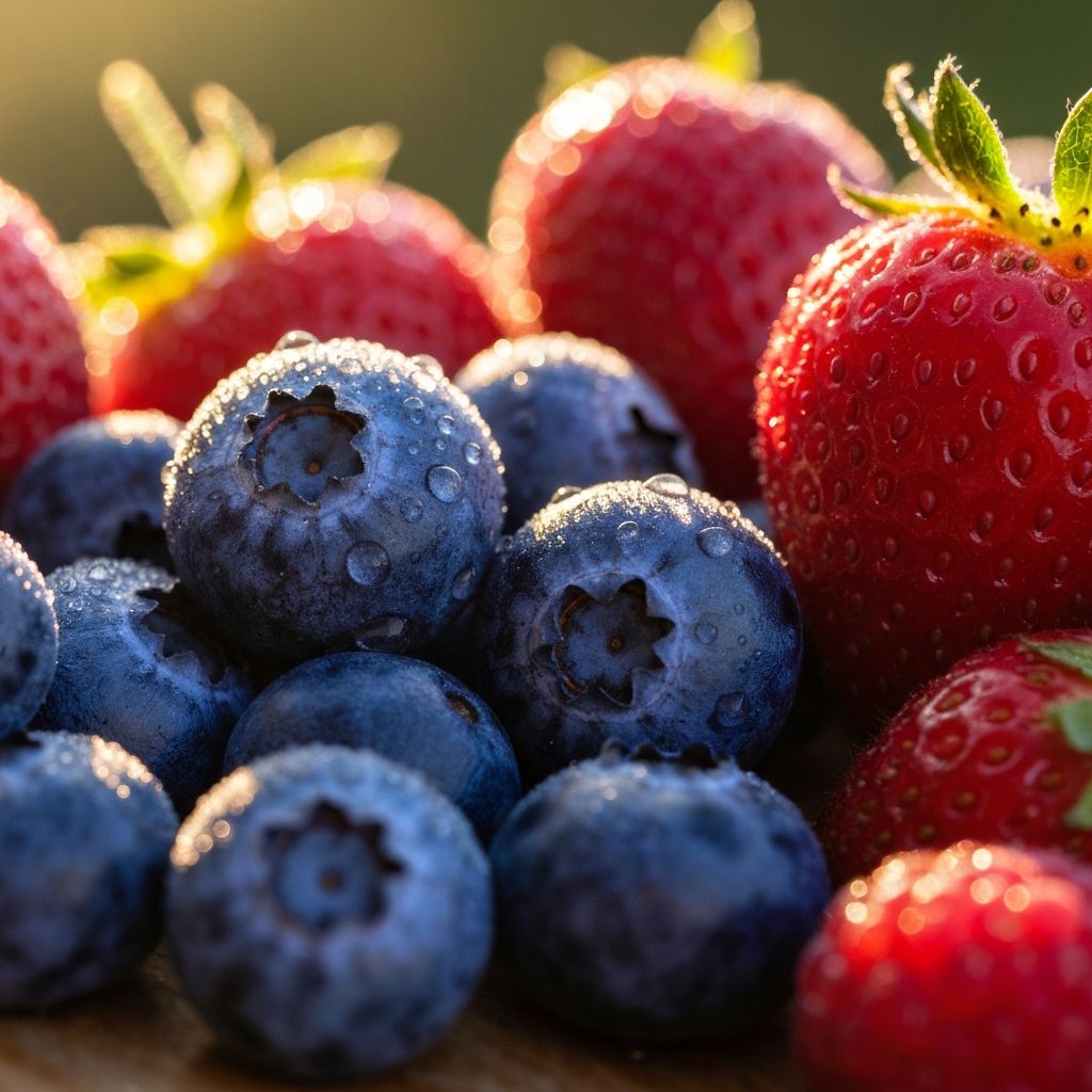 Beeren im natürlichen Licht